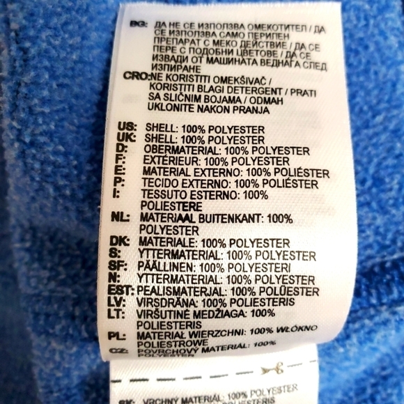 Adidas Marled Blue Hoodie Sweatshirt - Picture 12 of 12